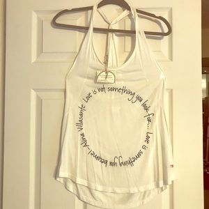 NEVER WORN. Peace love world tank top!